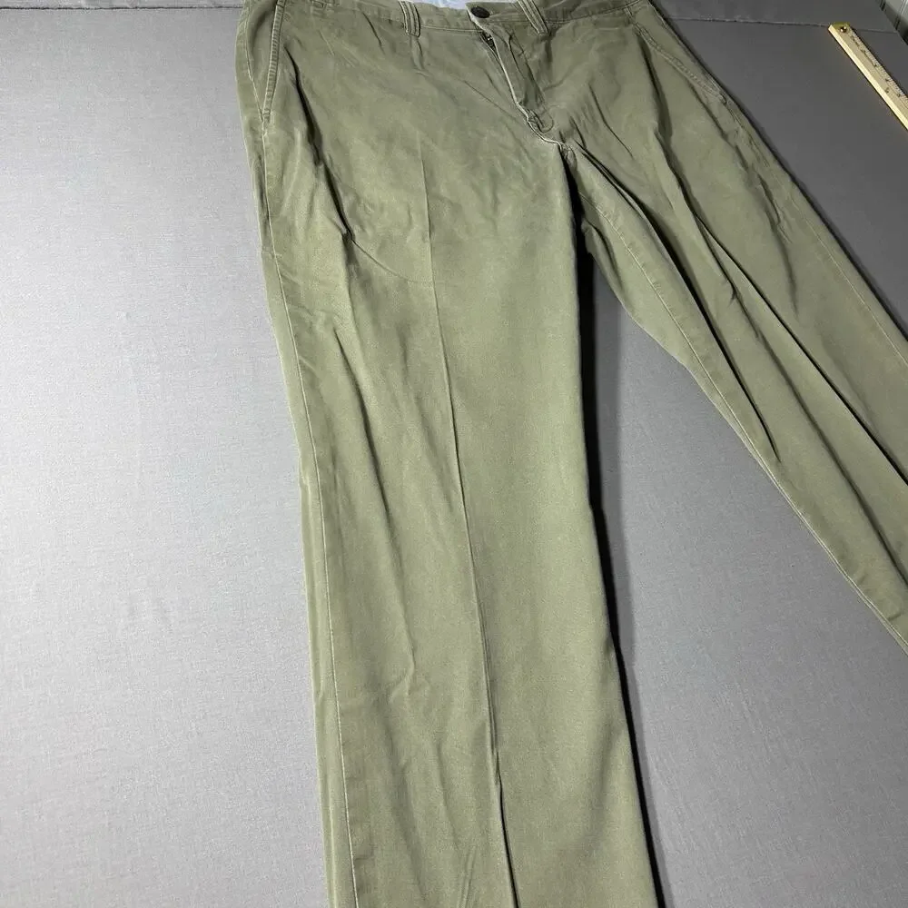 Polo Ralph Lauren Stretch Straight Fit Chino Pants Olive Green Mens Size 34x30